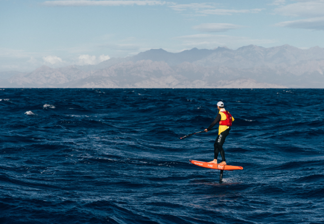 erwan sup foil traversée corse